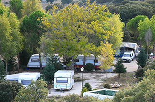 Instalaciones para caravanas del Camping Conejeras