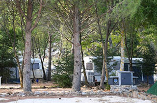 Instalaciones para caravanas del Camping Conejeras