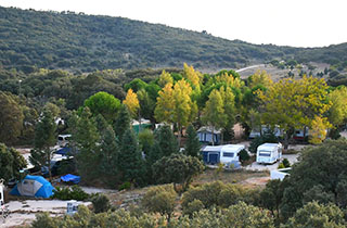 Instalaciones para caravanas del Camping Conejeras